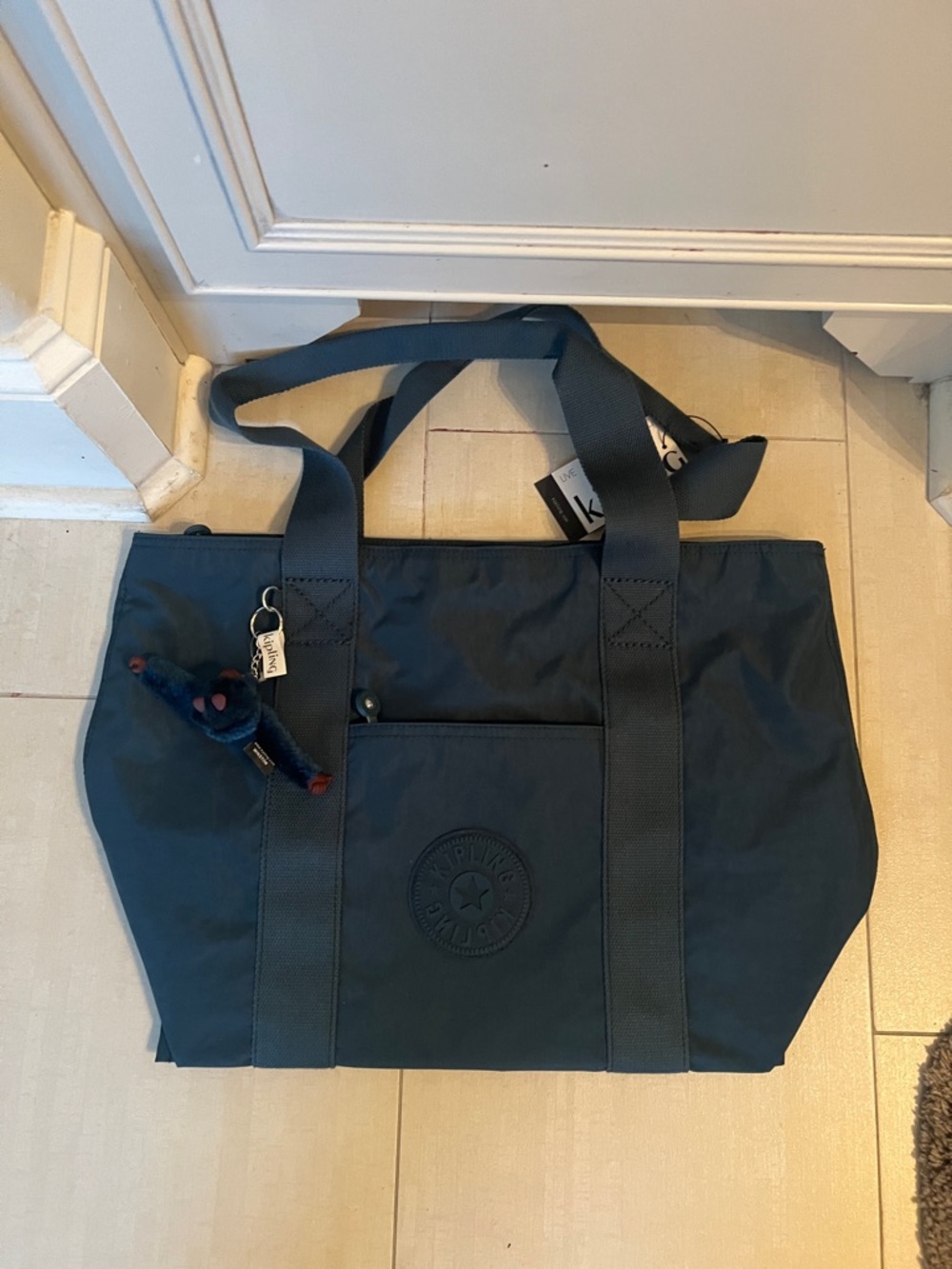 Kipling Dark teal tote bag